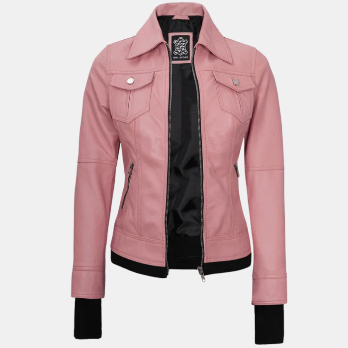 Tralee Women’s Real Leather Jacket with Hood