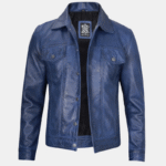 men's blue jacket