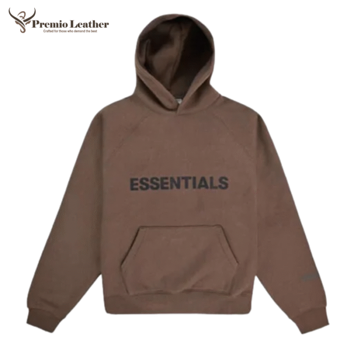 brown essentials hoodie