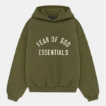 dark green essentials hoodie