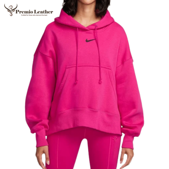 dark pink nike hoodie