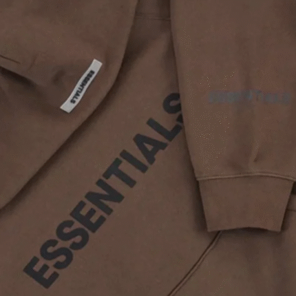 essentials brown hoodie