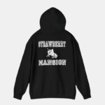 strawberry mansion hoodie black