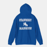 strawberry mansion hoodie blue