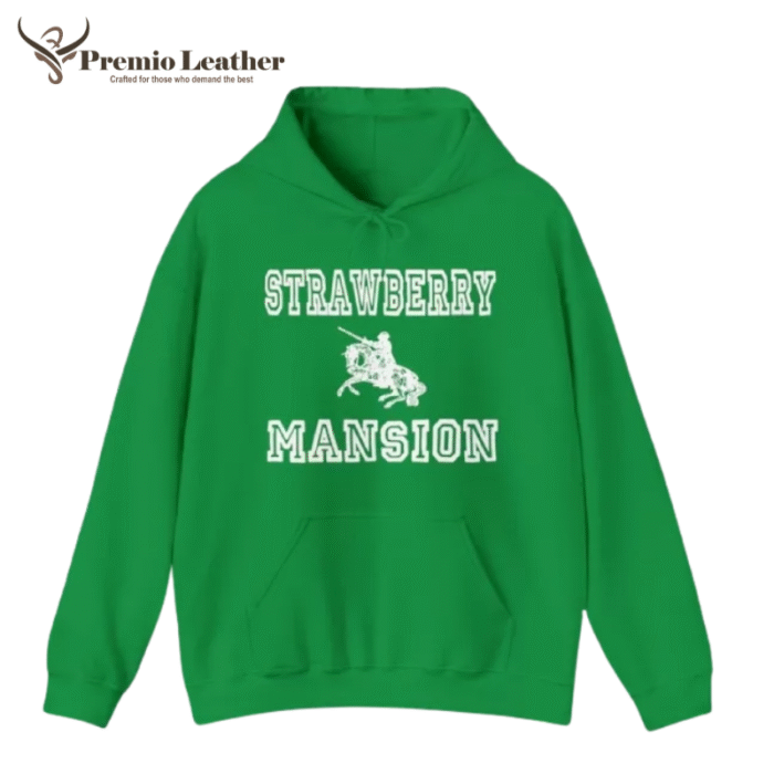 strawberry mansion hoodie green