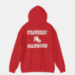 strawberry mansion hoodie red