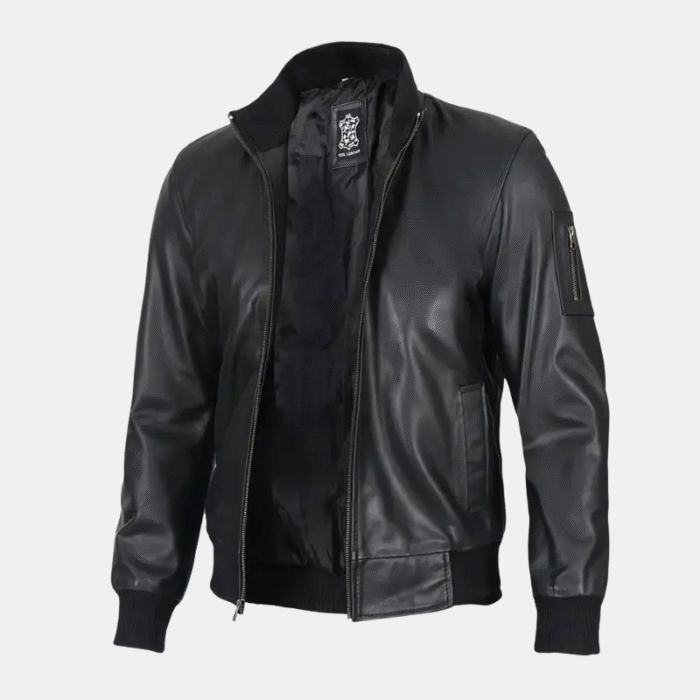 MEN black leather jackets