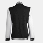 black and white varsity jacket