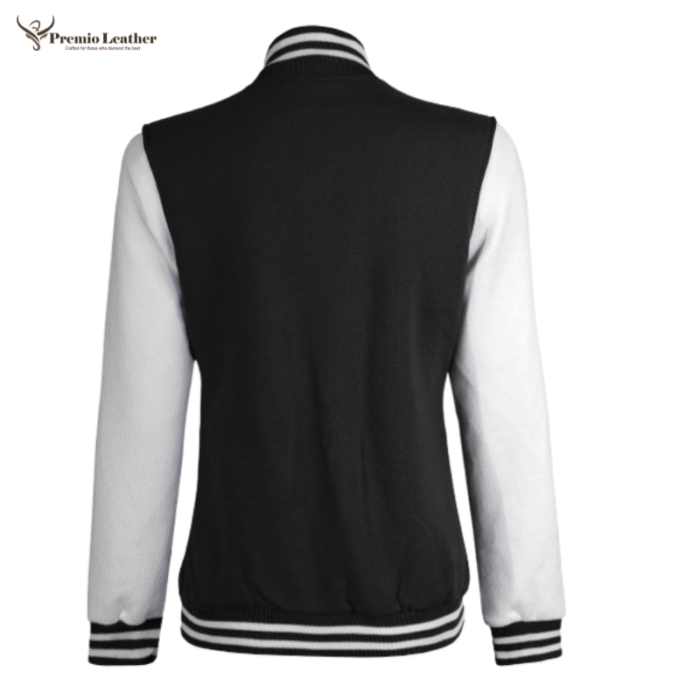 black jacket white