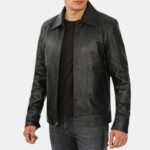 black leather jackets men