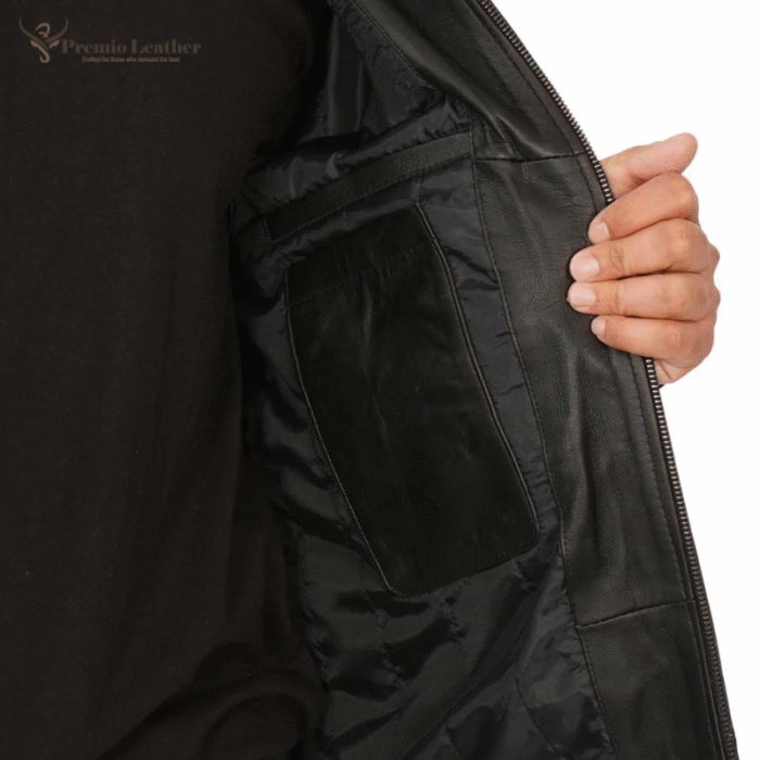black leather jackets men