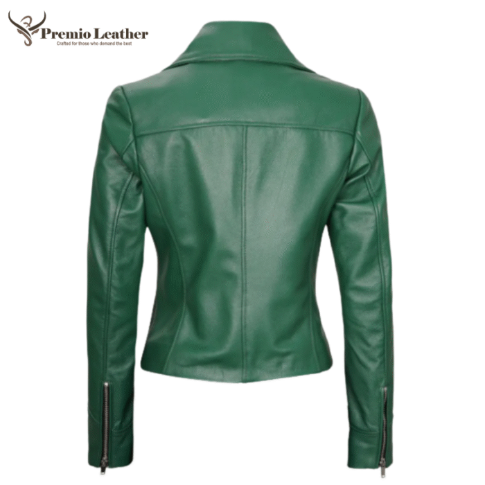female green jacket