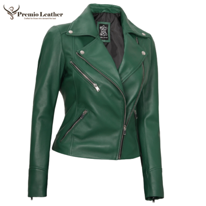 green leather jackets