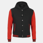 red and black jacket