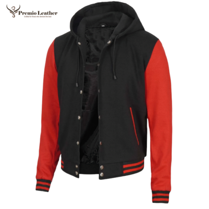 red and black jacket