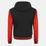 red and black letterman jacket