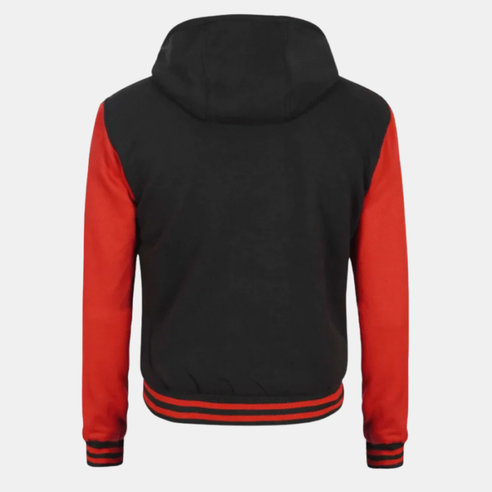 red and black letterman jacket