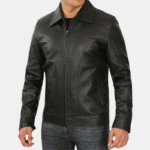 retro leather jacket mens