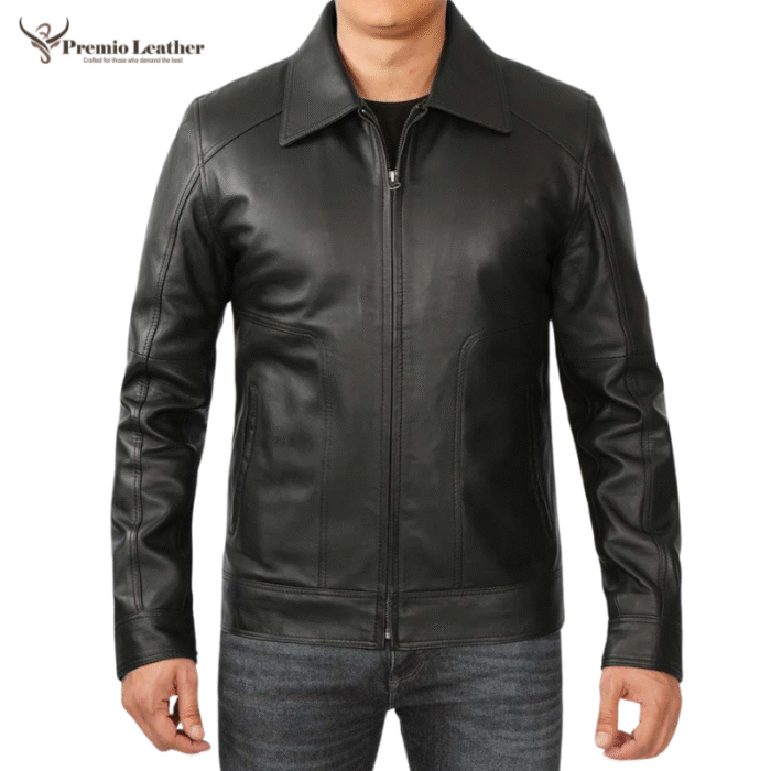 retro leather jacket mens