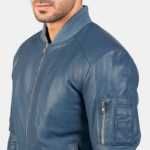 Men Bomia Ma-1 Blue Bomber Jacket