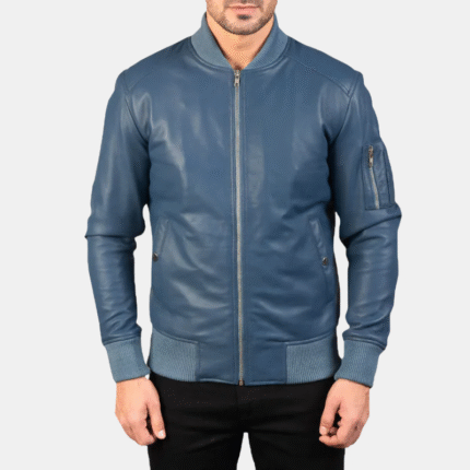 Men Bomia Ma-1 Blue Bomber Jacket