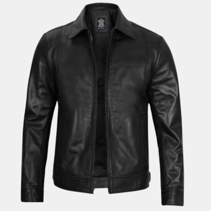 black leder jacket
