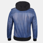 blue leather jacket mens