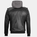 bomber jacket with a hood