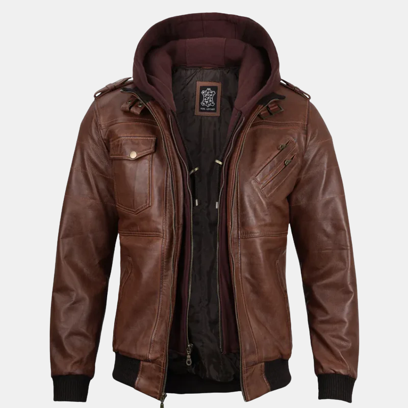 cognac mens hooded jacket cognac mens hooded jacket