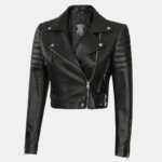 leather short jacket for women