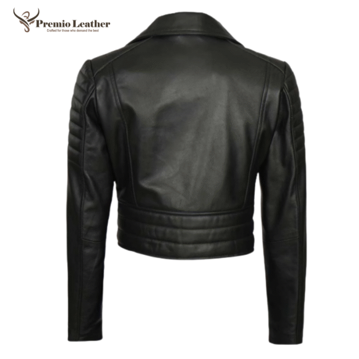 leather short jacket for women