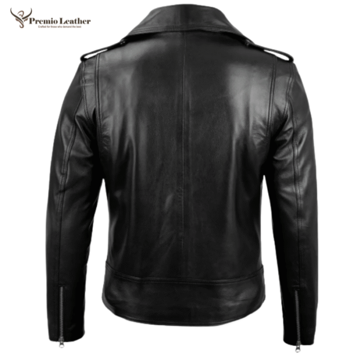 mens biker leather jacket