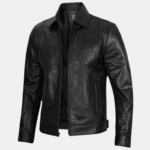 men's black jacket