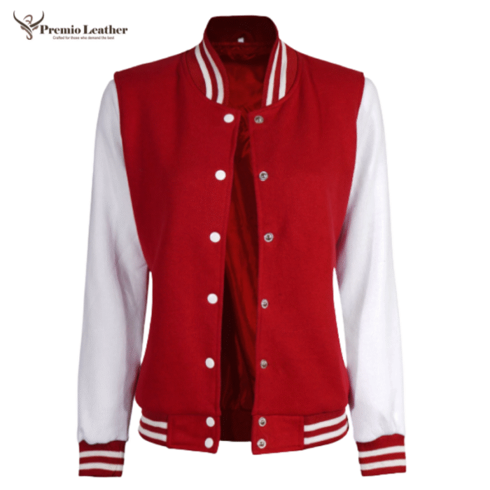 red and white jacket
