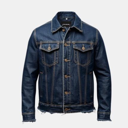 Dark Blue Denim Jacket for Men Stylish & Trendy