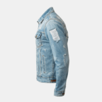 Distressed Blue Denim Jacket for Men