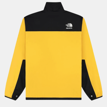 Full image of ALD x The North Face Nylon Denali Jacket Black and Yellow