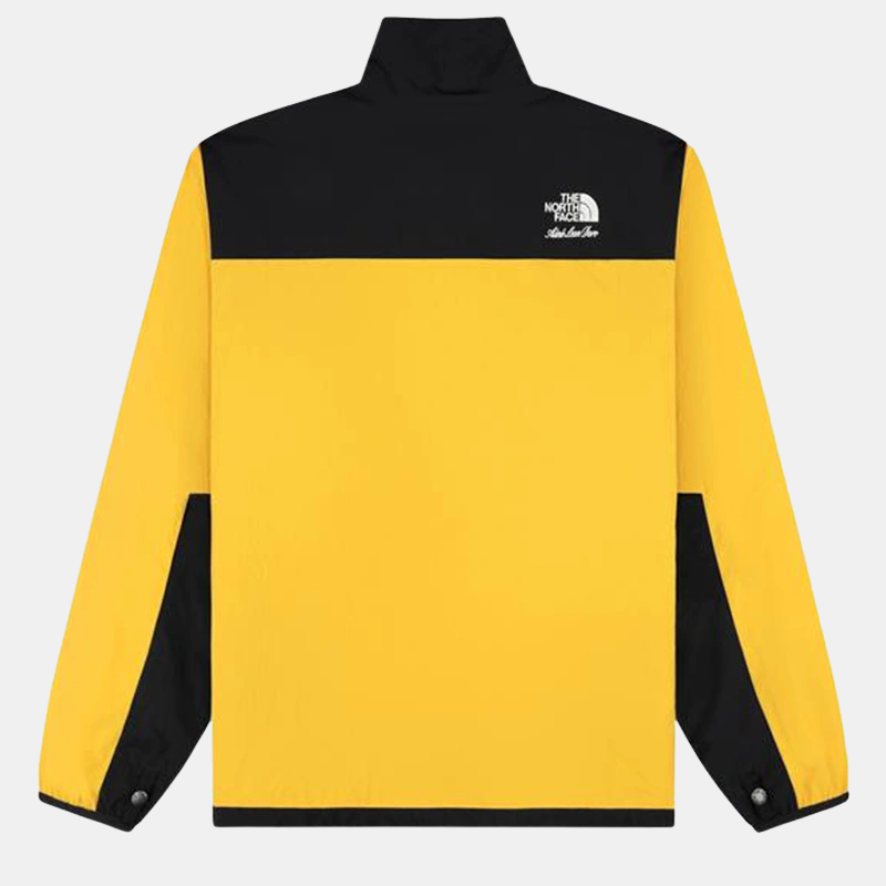 Full image of ALD x The North Face Nylon Denali Jacket Black and Yellow