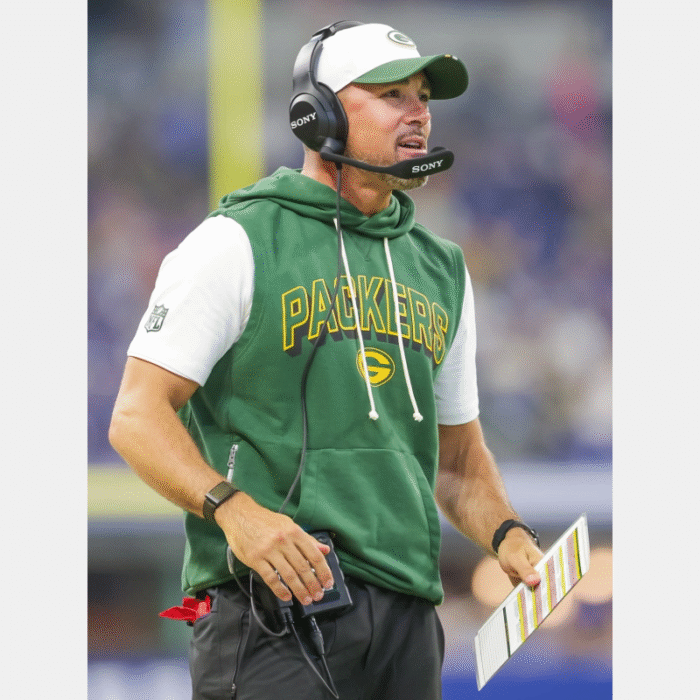 Green Bay Packers Matt LaFleur Sleeveless Hoodie Green