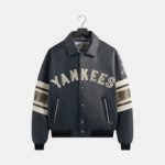 Kith & AVIREX for the New York Yankees Leather Bomber Jacket Blue