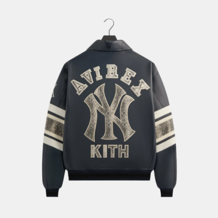 Kith & AVIREX for the New York Yankees Leather Jacket Blue