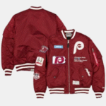 Philadelphia Phillies New Era x Alpha Industries Maroon Bomber Jacke