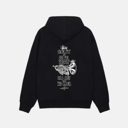 Stussy Swim Out Black Zip-Up Hoodie