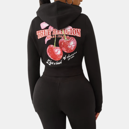 True Religion Cherry Hoodie Black