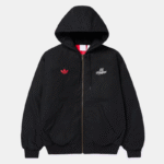 adidas x 100 Thieves sleek black jacket