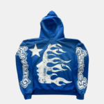 hellstar blue hoodie