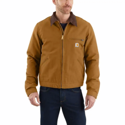 Brown Carhartt Men's Duck Detroit Jacket