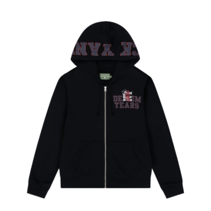 Denim Tears Black Yankees Zip-Up Hoodie