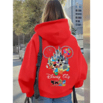 Disney Trip 2025 Red Mickey Mouse Hoodie