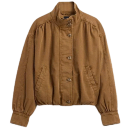 GAP Twill Bubble Jacket Brown
